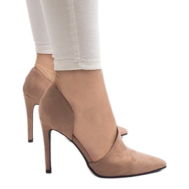 Vaaleanpunaiset epäsymmetriset C82A -korkokengät vaaleanpunainen