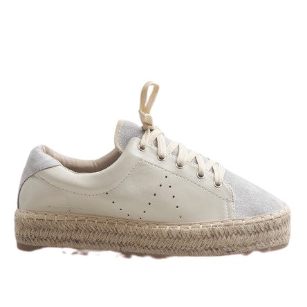 Harmaat nauhoitetut espadrillit LX-07