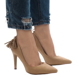 Kamelin mokkanahkaiset D-10 korkokengät ruskea