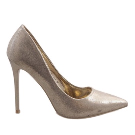 Kultaiset klassiset korkokengät AT-0596-L kultainen