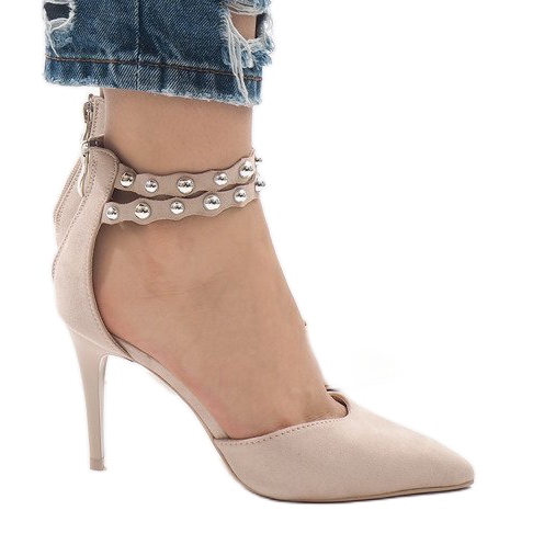 Beige korkokengät sandaalit B-51