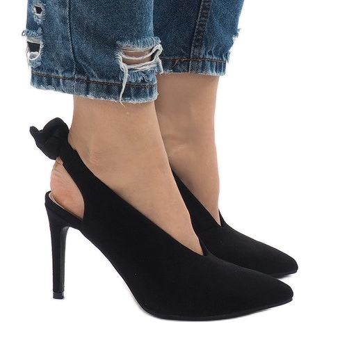 Mustat mokkanahkaiset LB-330 korkokengät