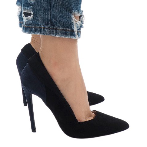 Mustat klassiset mokkanahkakengät 95299-35