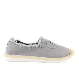 Harmaat liukuvat espadrillit NB273P-3