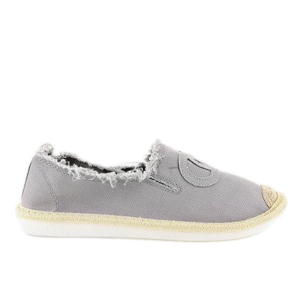 Harmaat liukuvat espadrillit NB273P-3