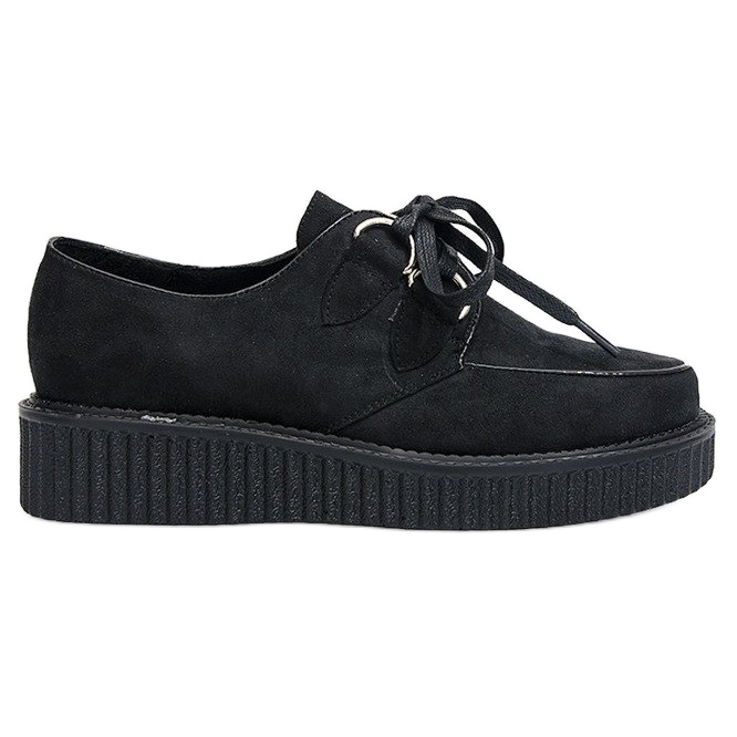 Creepers Saappaat Rose Black Platform musta