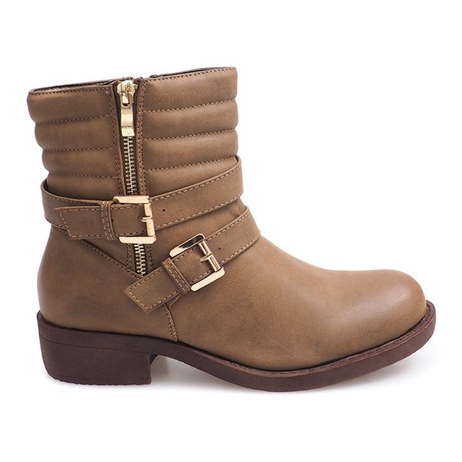 Lämmin saappaat Kalmra 0728 Khaki monivärinen vihreä