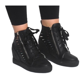 Openwork Wedge Tennarit HQ881 Musta