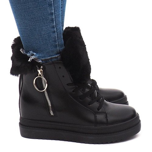 Lämmin lenkkarit SJ665-1 musta