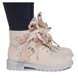 Lämpimät ylelliset saappaat TL0129-4 Beige