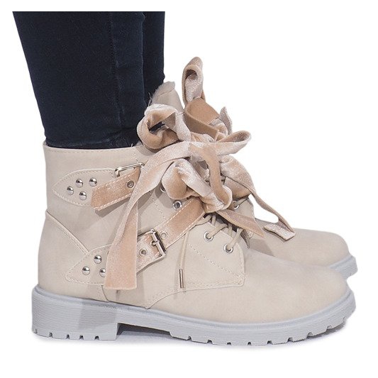 Lämpimät ylelliset saappaat TL0129-4 Beige