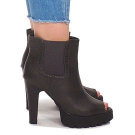 Avaa saappaat pylvässä B2901-PB Grey harmaa