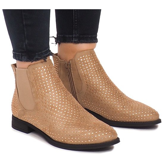 Mokkanahkakengät Jodhpur 1510 Beige