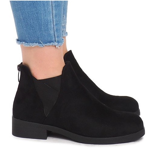 Mokkanahkaiset, joissa kuminauha 8203Y musta