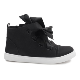 Mokkanahkaiset rusetit TL0148-4 Musta