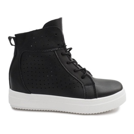 Openwork Wedge Tennarit NB53P Musta