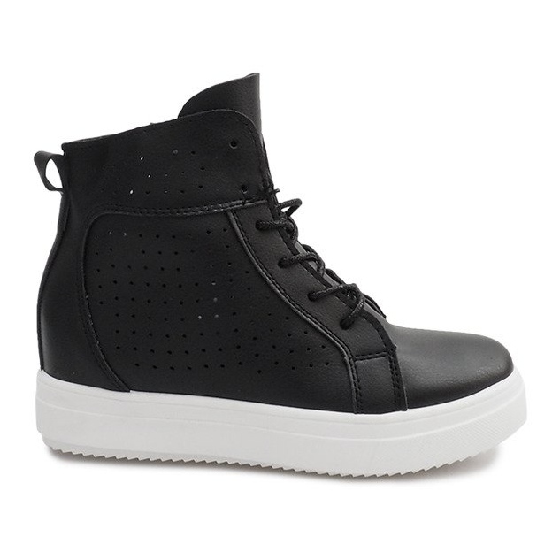 Openwork Wedge Tennarit NB53P Musta