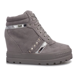 Harmaat mokkanahkaiset Maxime -lenkkarit