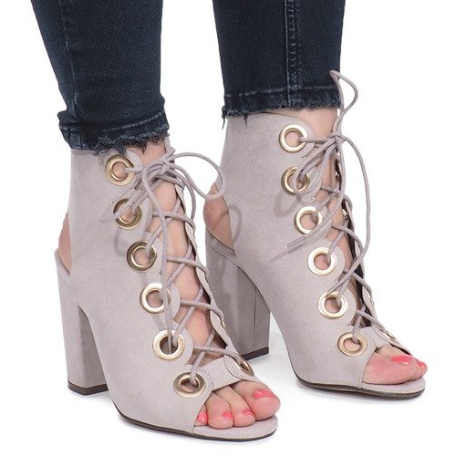 Harmaat Sylviane -saappaat