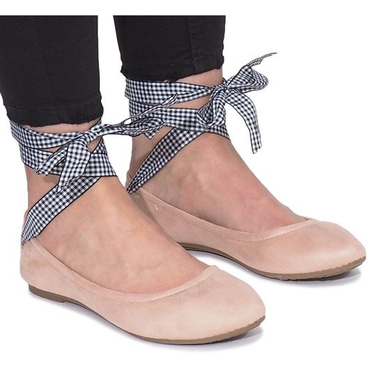 BM Vaaleanpunaiset ballerinat Acro -jousella vaaleanpunainen