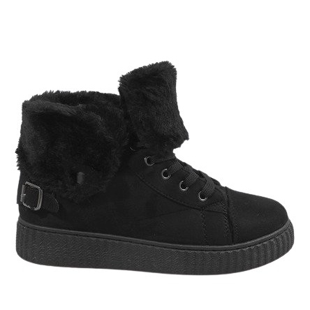 Mustat eristetyt saappaat B192-1