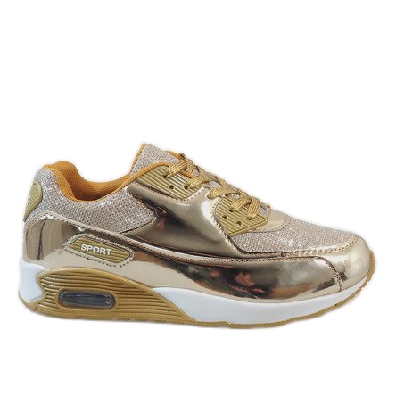 Kultaiset kiiltävät urheilukengät EL18297-17 kultainen