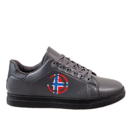 Harmaat miesten lenkkarit D20533