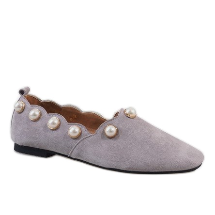 Mustat ballerinat helmillä 588C-12A harmaa