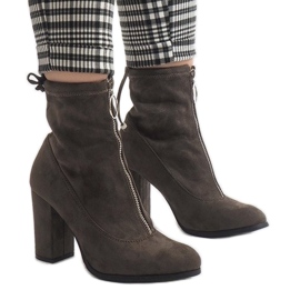 Vihreät mokkanahkaiset nilkkurit C-7179-pylväässä