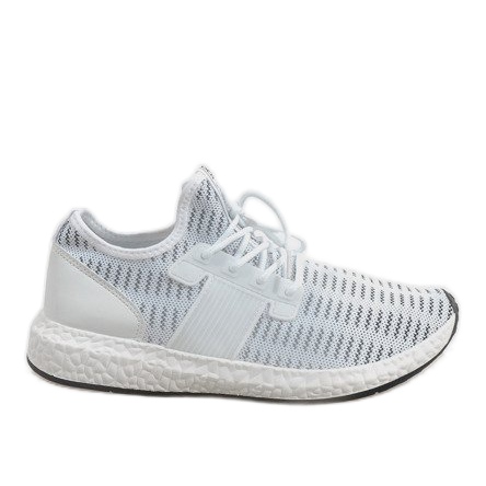 Valkoiset miesten urheilukengät S33 valkoinen