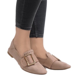 Vaaleanpunaiset mokkasiinit ballerinat 6979-P vaaleanpunainen