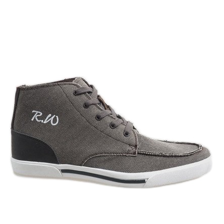 Ruskeat tyylikkäät korkeat kengät F10455