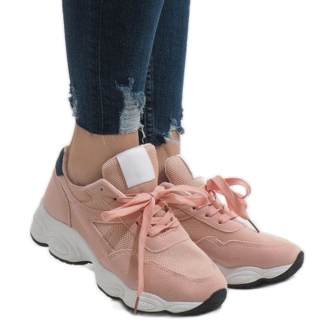 E-102 vaaleanpunaiset urheilukengät vaaleanpunainen