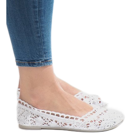 JX59P valkoiset pitsikengät valkoinen