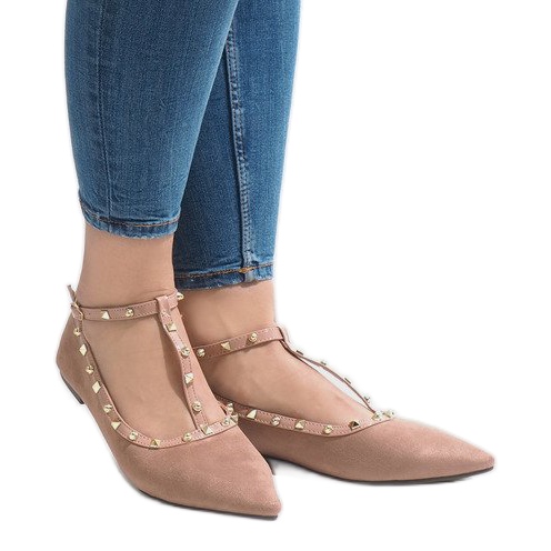 Vaaleanpunaiset ballerinat 127-13 vaaleanpunainen