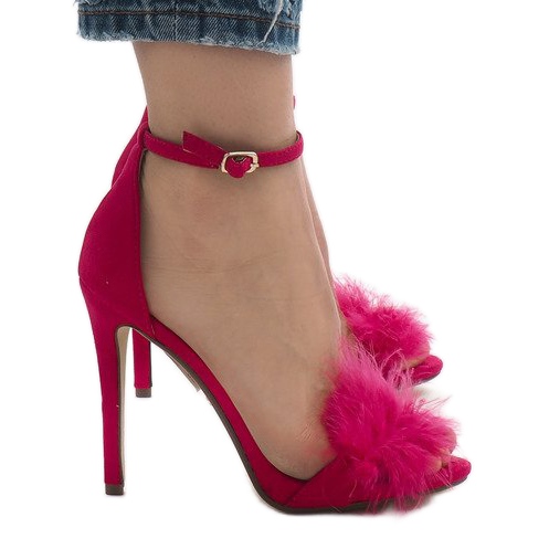 Vaaleanpunaiset NF-19P mokkanahkaiset korkokengät vaaleanpunainen