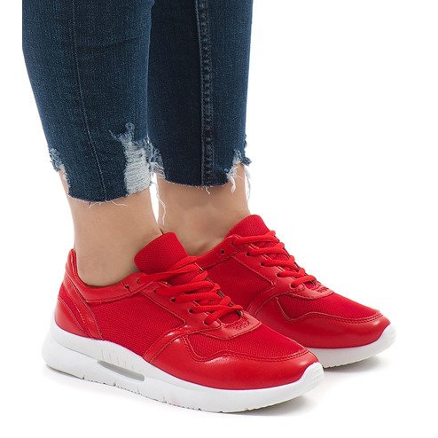 Punaiset muodikkaat urheilukengät LS180406 punainen