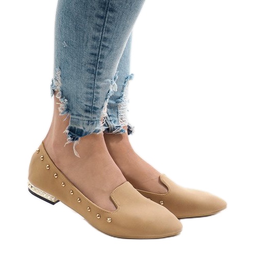 Kamelipohjaiset ballerinat ZHC-980 ruskea