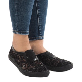 HC232 mustat pitsi -lenkkarit