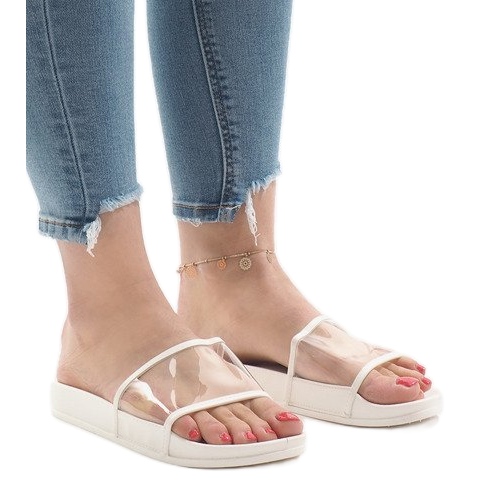 Valkoiset läpinäkyvät tossut 815 valkoinen