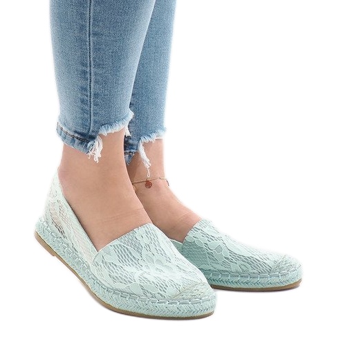 Vihreät avoimet espadrillot AF41