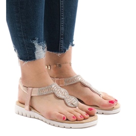 S11 koristellut vaaleanpunaiset sandaalit vaaleanpunainen