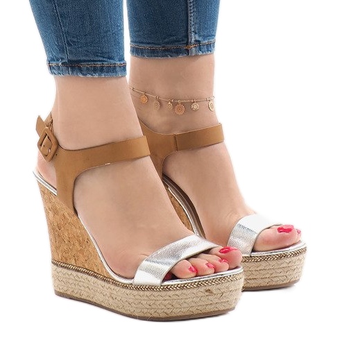 Hopea lakatut kiila sandaalit VB76063 ruskea