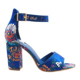 Siniset sandaalit pylvässä 77-14 sininen