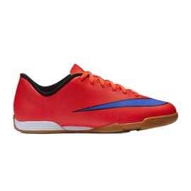 Nike Mercurial Vortex Ii Ic Jr 651643-650 jalkapallokengät punainen punainen Nike Mercurial Vortex Ii Ic Jr 651643-650 jalkapallokengät punainen punainen