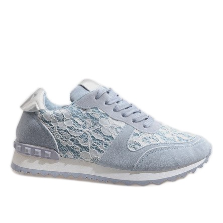 Siniset lenkkarit G-100 pitsiä sininen