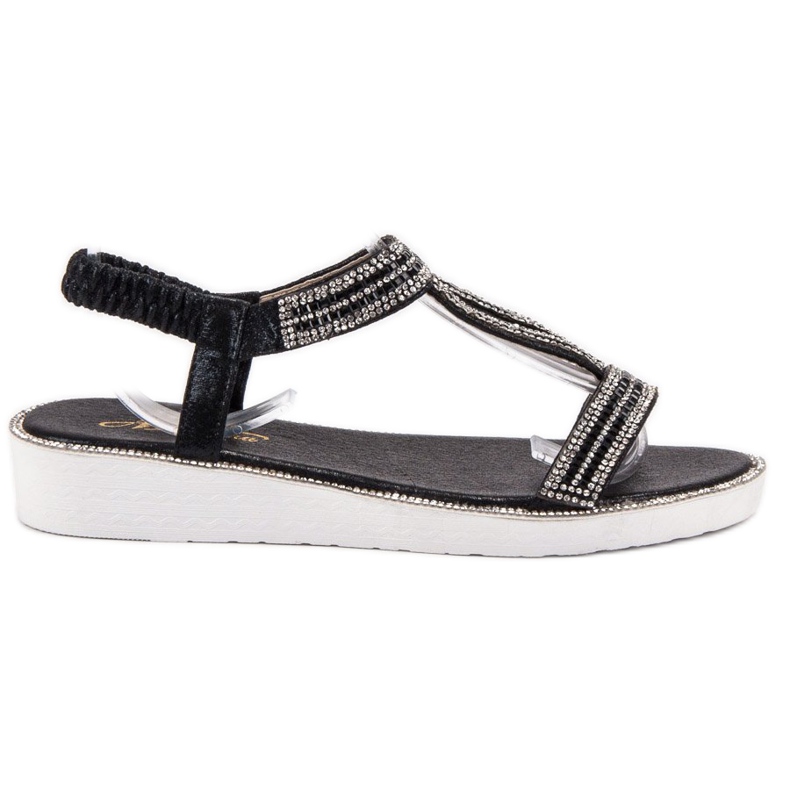 SHELOVET Kiila sandaalit Joustava musta