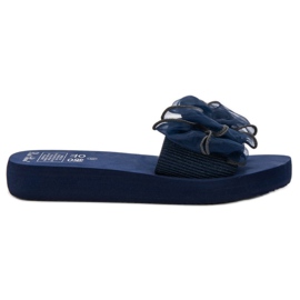 Best Shoes Vaahtotossut, joissa on rusetti sininen