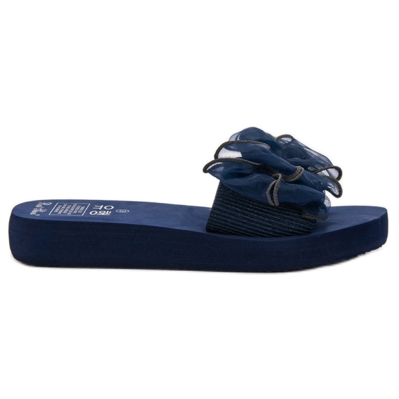 Best Shoes Vaahtotossut, joissa on rusetti sininen