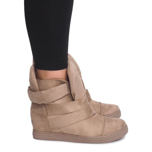 Wedge lenkkarit tarranauhalla 1703 Camel ruskea